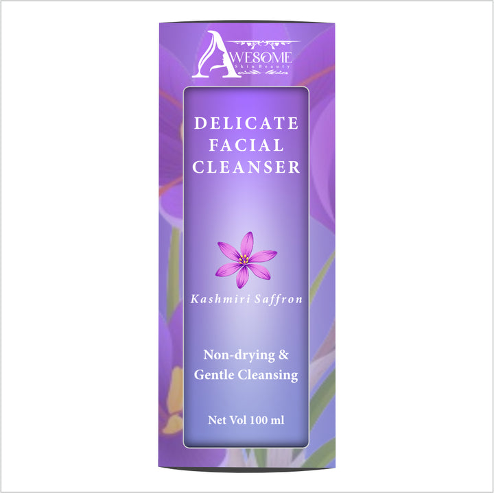 Elevate Your Skincare: The Gentle Purity of Saffron Delicate Facial Cleanser Reveal Fresh, Radiant Skin with Saffron Delicate Facial Cleanser!