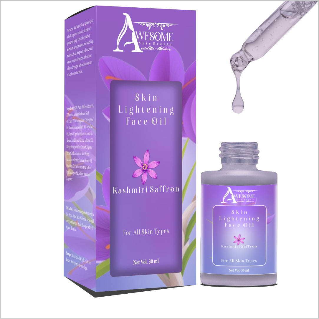 Embrace Radiant Skin: Kashmiri Saffron Face Oil Discover the Secret to Glowing Skin with Kashmiri Saffron Face Oil!