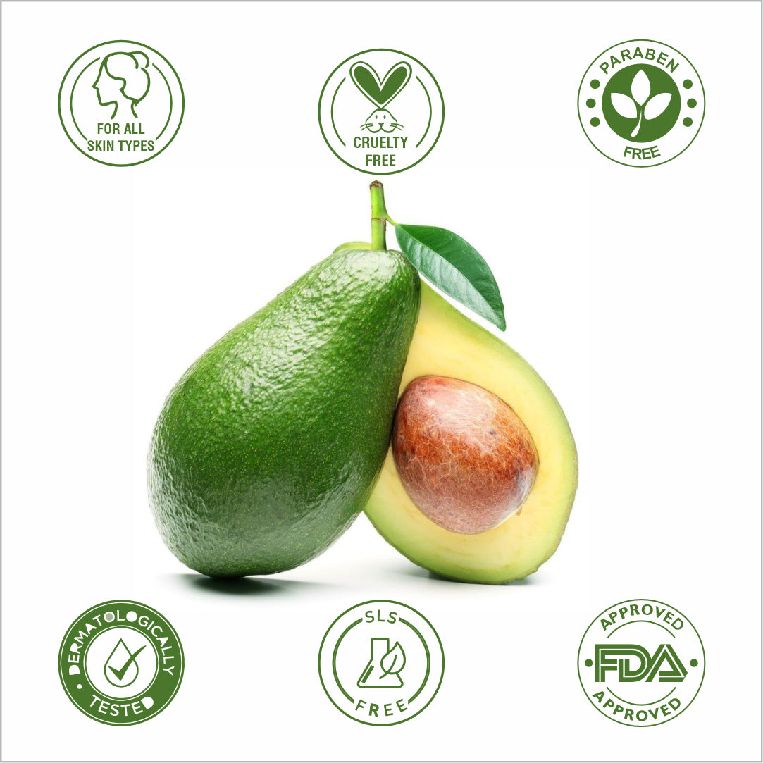 Avocado Circle Shape Scrub Facial Scrub to Remove Dead Skin