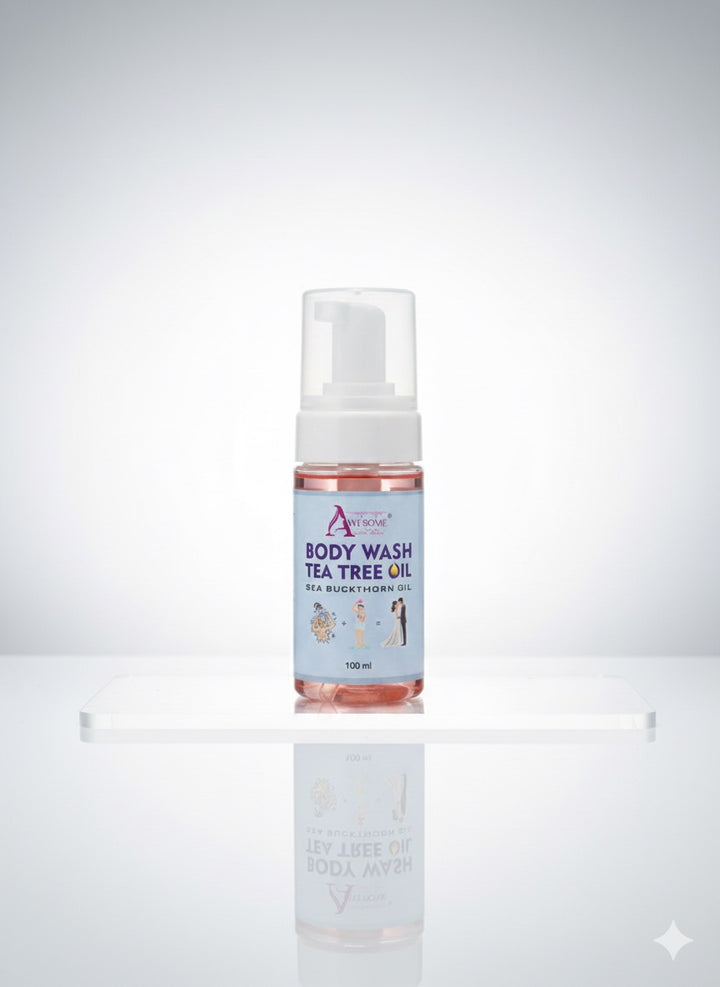 Awesome Skin Beauty Body Wash of Tea Tree Oil & Sea Buckthorn Oil
