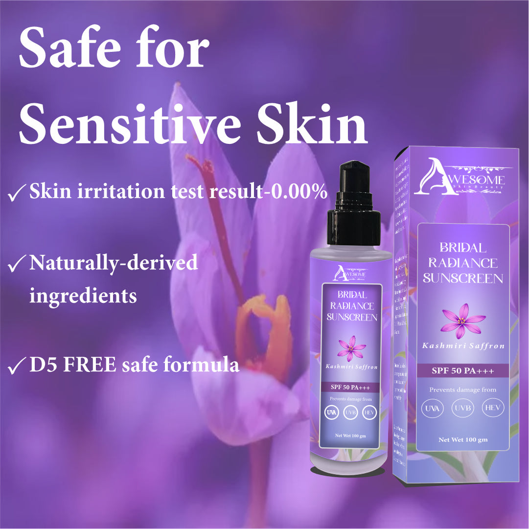 Saffron Sunscreen SPF 50 PA+++ Day sunscreen with saffron for Glow