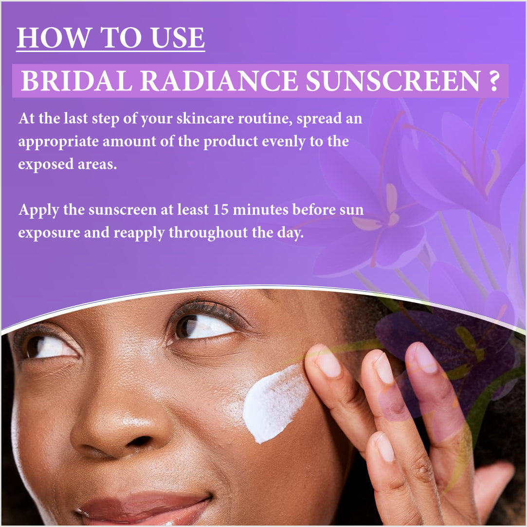 Saffron Sunscreen SPF 50 PA+++ Day sunscreen with saffron for Glow