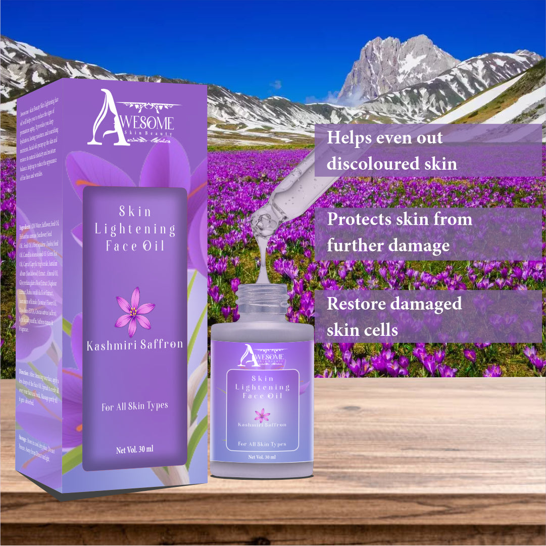 Embrace Radiant Skin: Kashmiri Saffron Face Oil Discover the Secret to Glowing Skin with Kashmiri Saffron Face Oil!
