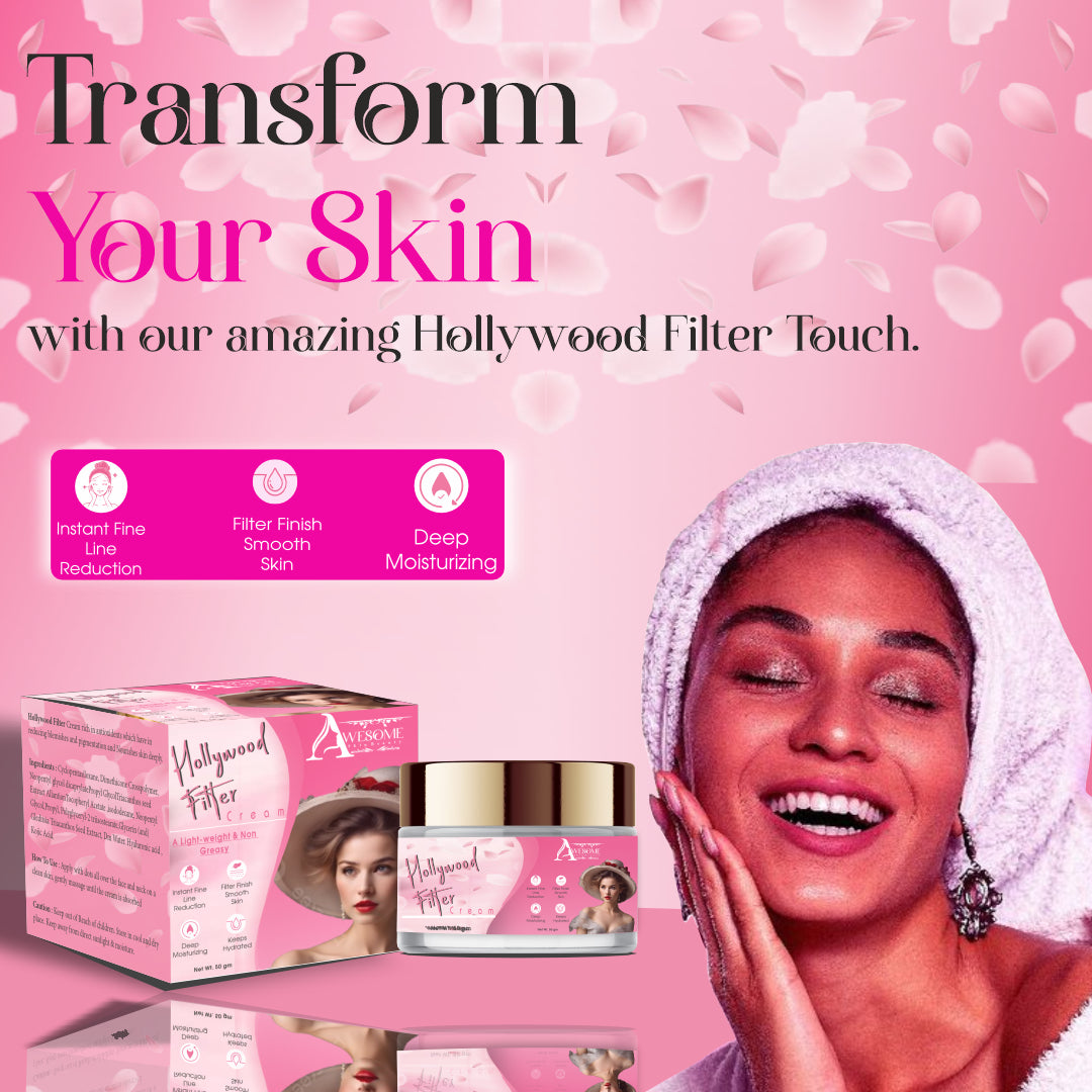 Hollywood Filter Night Cream Instant Glow Cream for Smooth Skin