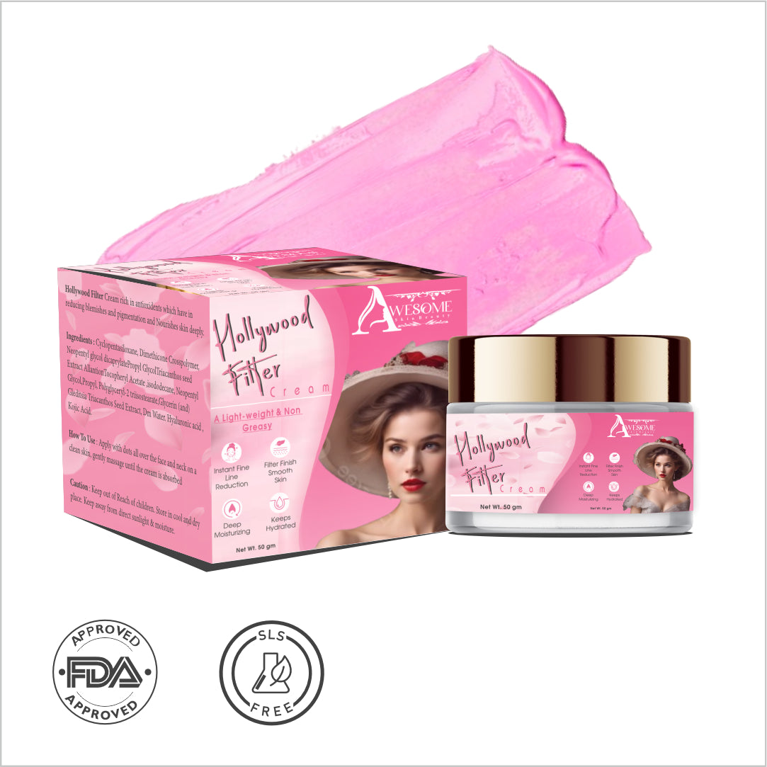 Hollywood Filter Night Cream Instant Glow Cream for Smooth Skin