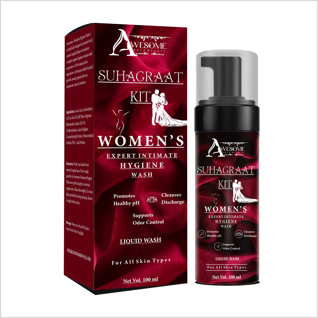Suhagraat Intimate Hygiene Combo Wash – For Men & Women | pH Balanced | Odor Control | 100ml Each