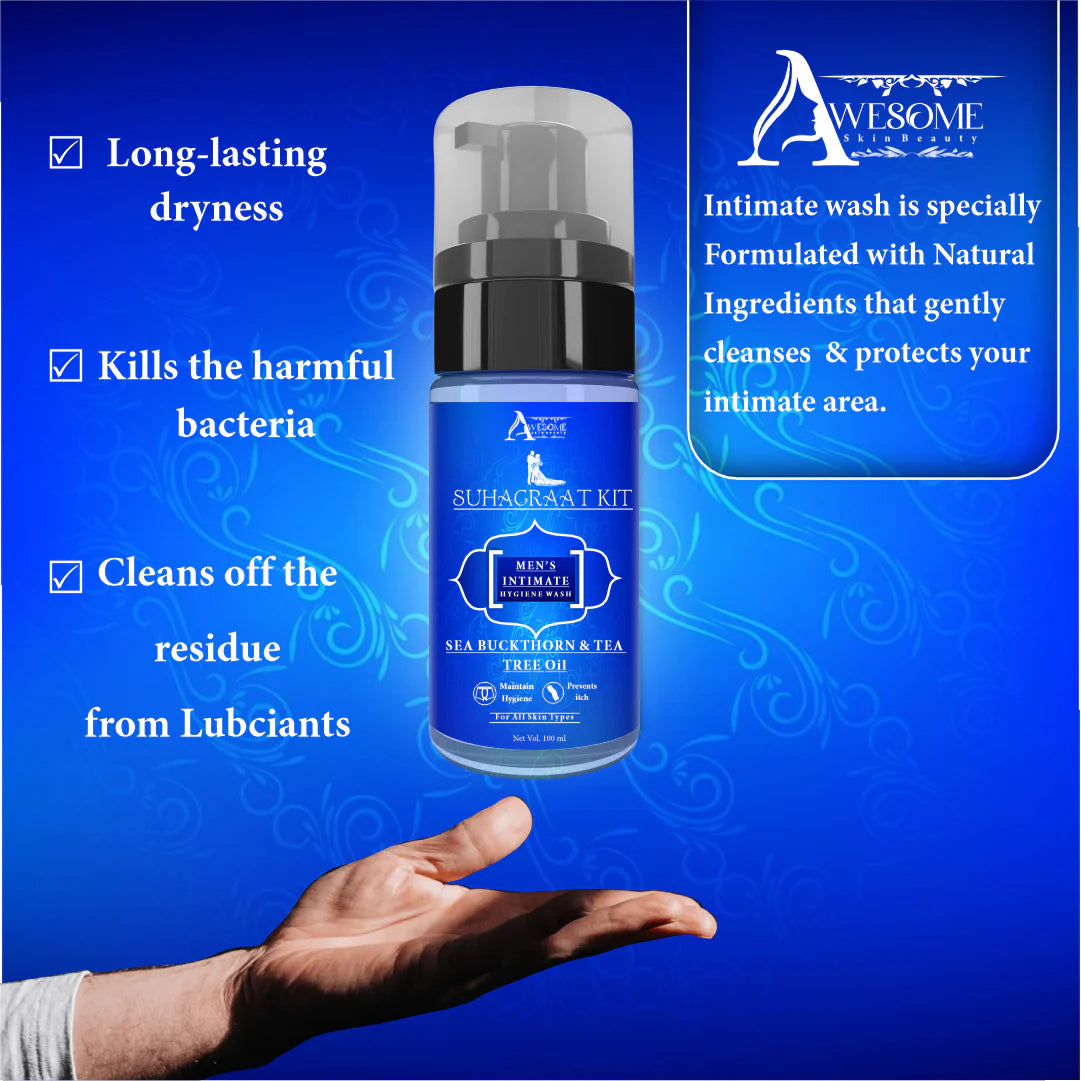 Suhagraat Intimate Hygiene Combo Wash – For Men & Women | pH Balanced | Odor Control | 100ml Each
